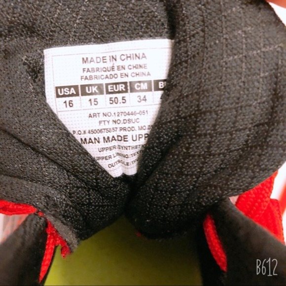 Under Armour Cleats Clutch Fit Spine Red White Men's Size 16 New - Picture 8 of 8